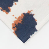 ヒョウファンキー型動物園芸術動物 フリースブランケット (角)