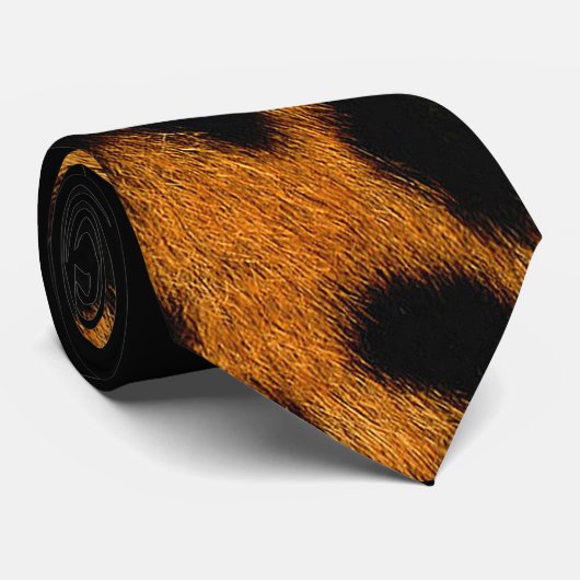 *~*ヒョウフェイクコージールックファー ネクタイ (ロール)