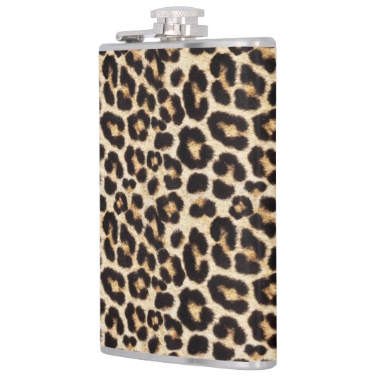 ヒョウフェイクファー | フェイクファーリアリスティック フラスク (左)