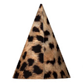 ヒョウプリントワイルドジャングルバースデーパーティー パーティーハット (裏面)