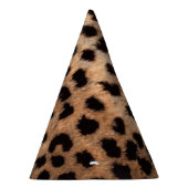 ヒョウプリントワイルドジャングルバースデーパーティー パーティーハット (右)