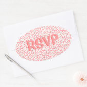 ヒョウポップ・アートの 楕円形シール (封筒)