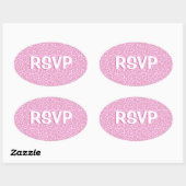 ヒョウポップ・アートの 楕円形シール (シート)