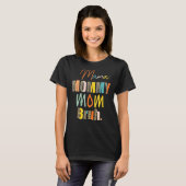 ヒョウママ母ブルママ母の日の女性 Tシャツ (正面フル)