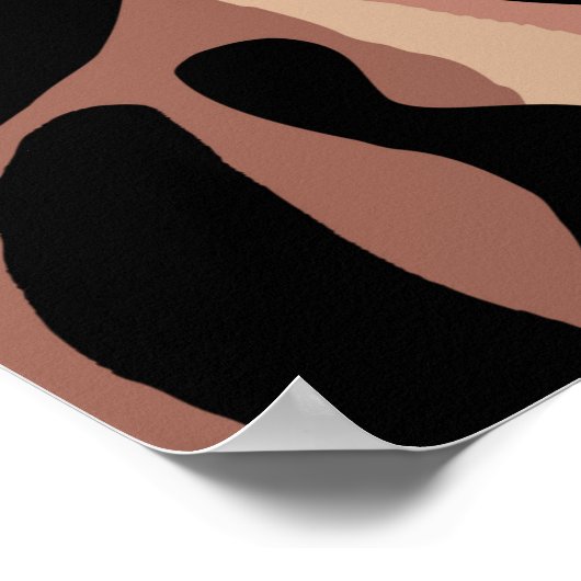 ヒョウモダンの皮を持つエキゾチックなパターン。クリエイティブ ポスター (角)