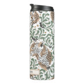 ヒョウモダンの葉パーソナライズされた熱タンブル タンブラー (回転右)