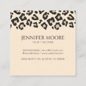 ヒョウモダンエレガントチェータカスタムー スクエア名刺 (裏面)