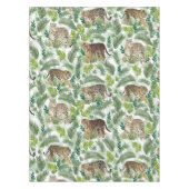 ヒョウモダントラのジャングル植物 テーブルクロス (正面)