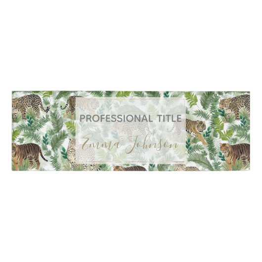 ヒョウモダントラのジャングル植物 名札 (正面)