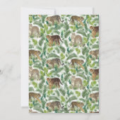 ヒョウモダントラのジャングル植物 招待状 (裏面)