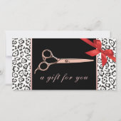 ヒョウモダンバラ金ゴールドシザーギフト証明書 (正面)