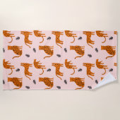 ヒョウモダンビーチタオル ビーチタオル (正面)