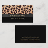 ヒョウモダンプリントアート&アンティークディーラー 名刺 (正面/裏面)