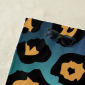 ヒョウモダンプリント ビーチタオル (インサイチュ)