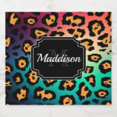 ヒョウモダンプリント リキュールボトルラベル (シングルラベル)