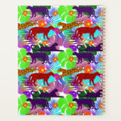 ヒョウモダン熱帯ジャングルパーソナライズされた プランナー手帳 (裏面)