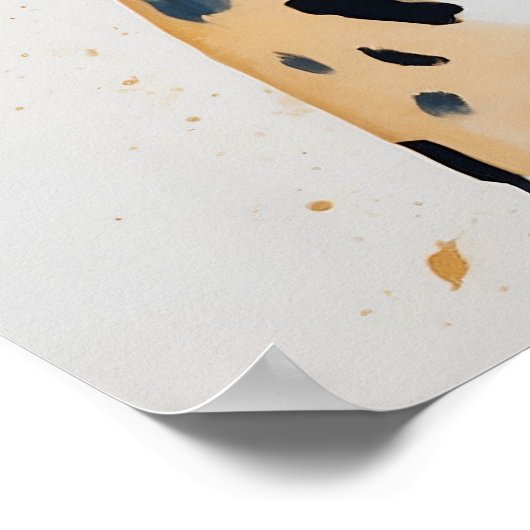 ヒョウモダン絵を描の野生美術 ポスター (角)