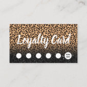 ヒョウモダン&ブラックグリッターサロン&スパロイヤリティ ロイヤリティカード (正面)