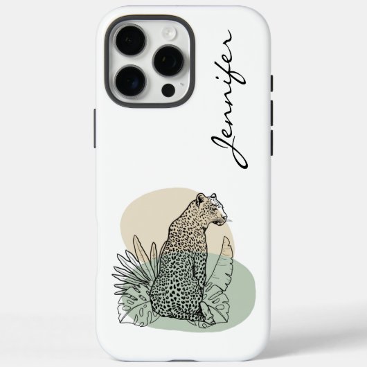 ヒョウモダンiPhone Case-Mate iPhoneケース (裏面)