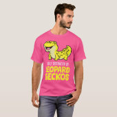 ヒョウモントカゲモドキに気を取られがち Tシャツ (正面フル)