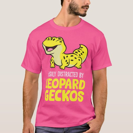 ヒョウモントカゲモドキに気を取られがち Tシャツ (正面)