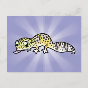 ヒョウモントカゲモドキのキャラクター ポストカード