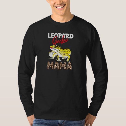 ヒョウモントカゲモドキのママのための可愛い服 Tシャツ (正面)