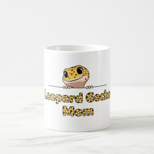 ヒョウモントカゲモドキのママ コーヒーマグカップ (中央)