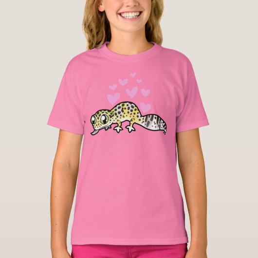 ヒョウモントカゲモドキの愛 Tシャツ (正面)
