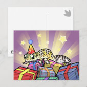 ヒョウモントカゲモドキの誕生日 ポストカード (正面/裏面)