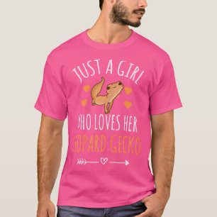 ヒョウモントカゲモドキ飼いさん大好き女子 Tシャツ