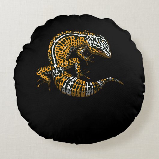 ヒョウモントカゲ ラウンドクッション (正面)