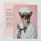 ヒョウリラックスモーニングビベス 招待状 (正面/裏面)