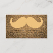 ヒョウヴィンテージの口ひげ 名刺 (裏面)