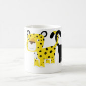 ヒョウ二匹のマグ コーヒーマグカップ (中央)
