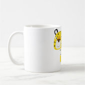 ヒョウ二匹のマグ コーヒーマグカップ (左)