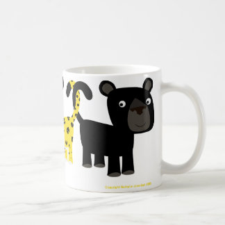 ヒョウ二匹のマグ コーヒーマグカップ