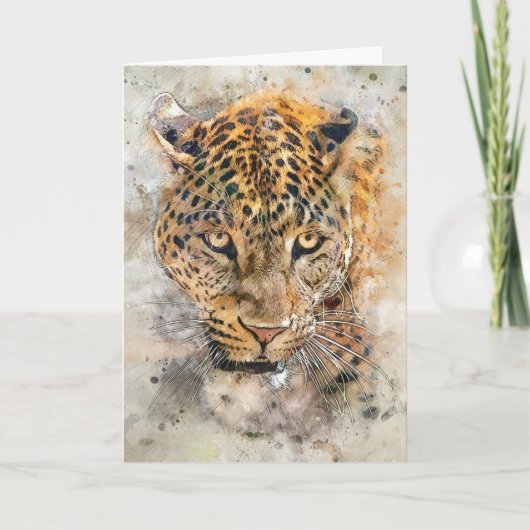 ヒョウ全空白の大事な行事カード カード (正面)