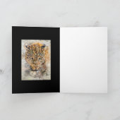 ヒョウ全空白の大事な行事カード カード (内部)