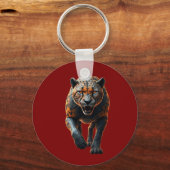 ヒョウ前面 キーホルダー (裏面)