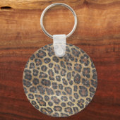 ヒョウ動物のきらめき キーホルダー (裏面)