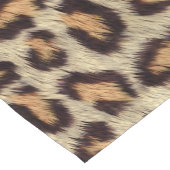 ヒョウ動物の毛質の茶色の斑点 ショートテーブルランナー (コーナー)