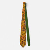 ヒョウ動物金ゴールド ネクタイ (正面)