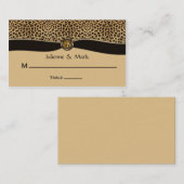 ヒョウ印フェイク刷リボン宝石座席表 プレイスカード (正面/裏面)