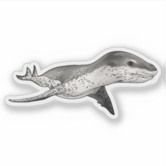 ヒョウ印ベクトルイラストレーション シール