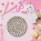 ヒョウ印刷の誕生日パーティー ペーパープレート (パーティー)