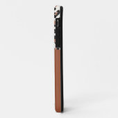 ヒョウ印刷イニシャルタイポグラフィモダンterracotta Case-Mate iPhoneケース (裏面/左)