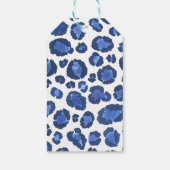 ヒョウ印刷カボチャのシャワーありがとうメッセージカード ギフトタグ (裏面)