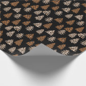 ヒョウ印刷クリスマスラッピング紙 ラッピングペーパー (角)