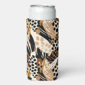 ヒョウ印刷クーラーボックス スリム缶クーラー (Seltzer正面)